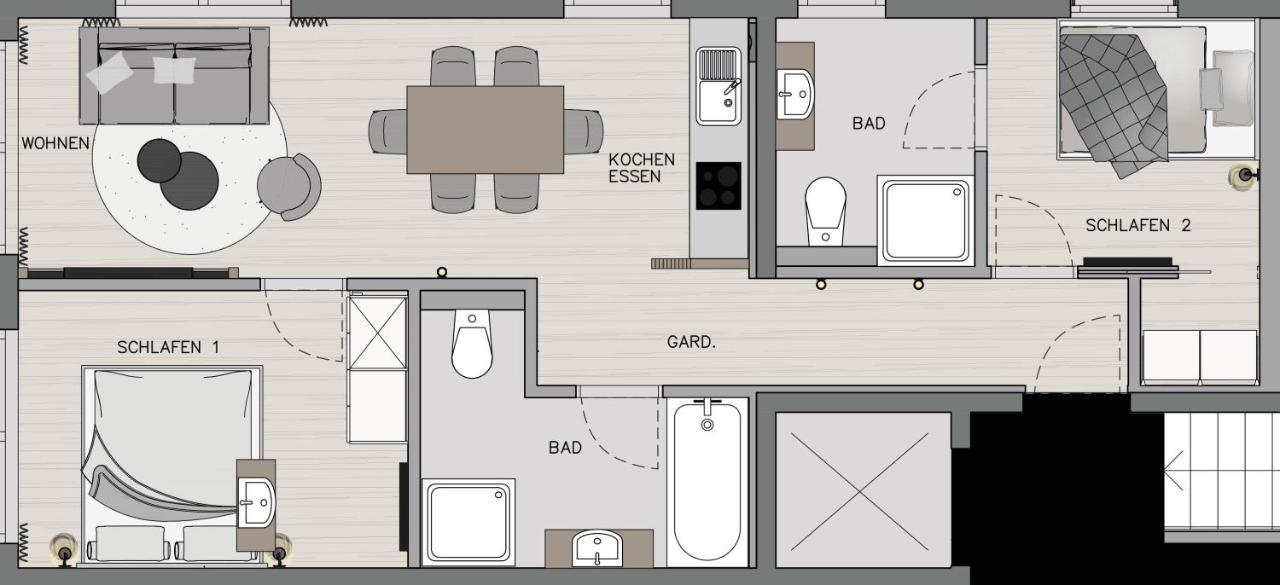 Apartment Streif Lxl Бухен Экстерьер фото